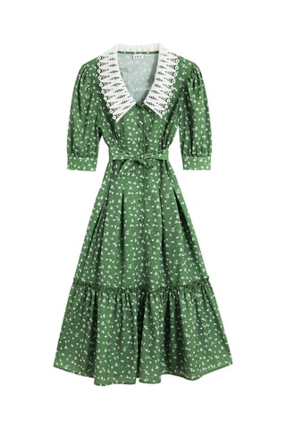 Vestido-camisa - Verde