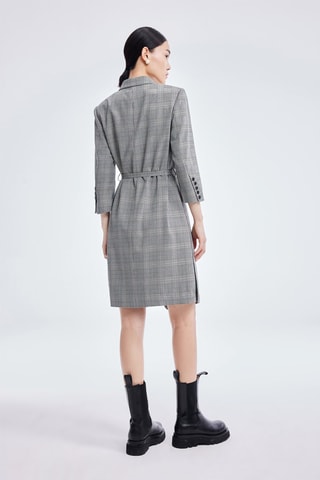 Vestido direito - Cinzento