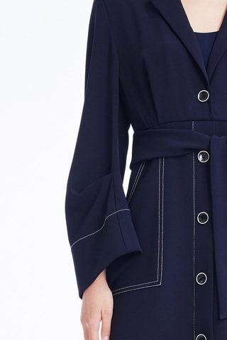 Vestido-camisa - Azul-marinho