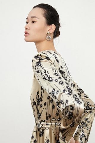 Robe asymétrique Beige