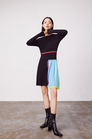 Vestido-camisola Preto
