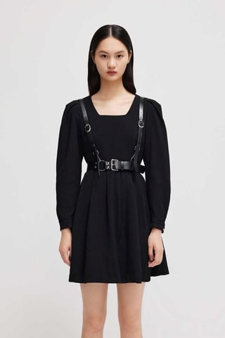 Vestido direito Preto