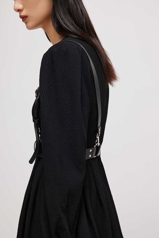 Vestido direito Preto