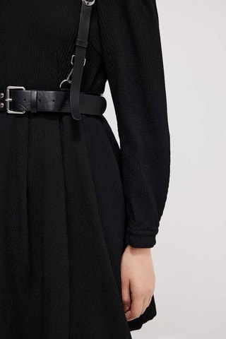 Vestido direito Preto