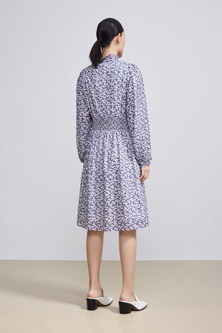 Vestido estilo patinadora - Azul-marinho