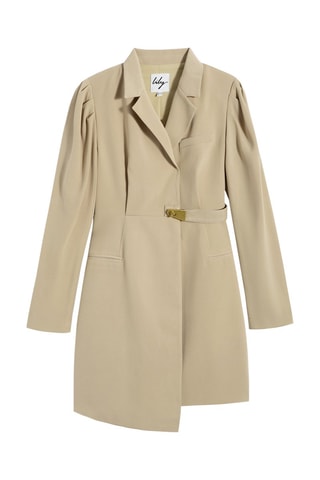 Vestido direito - Bege