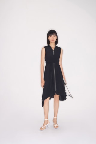 Vestido assimétrico Preto