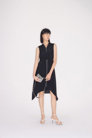 Vestido assimétrico Preto
