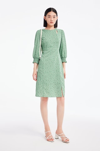 Robe droite - Vert