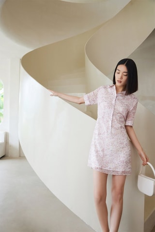 Vestido-camisa - Rosa