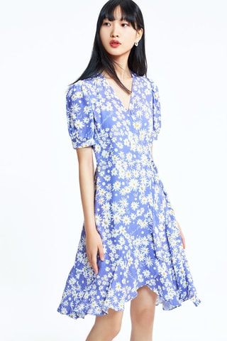 Robe portefeuille - Bleu clair