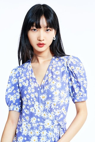 Robe portefeuille - Bleu clair