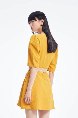Robe patineuse Moutarde