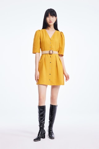 Robe patineuse Moutarde