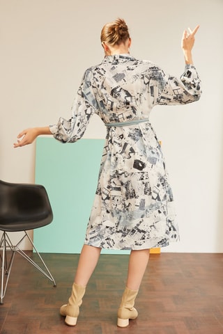 Robe chemise Blanc