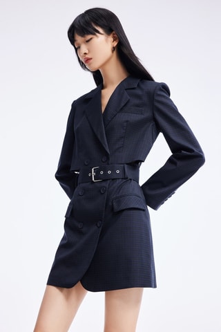 Robe blazer - Bleu marine