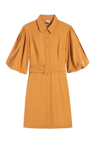 Robe chemise - Moutarde