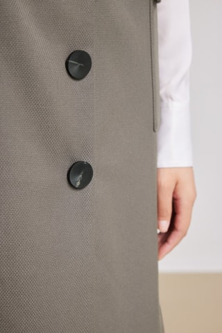 Vestido direito - Cinzento