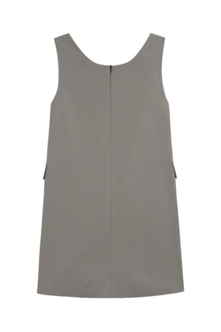 Vestido direito - Cinzento