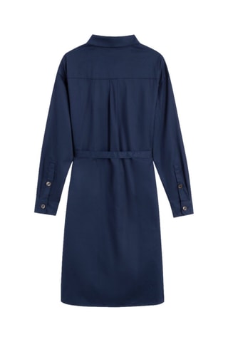 Vestido-camisa - Azul-escuro