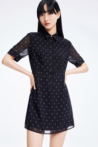 Vestido midi - Preto