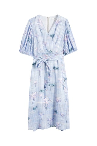 Robe midi - Bleu