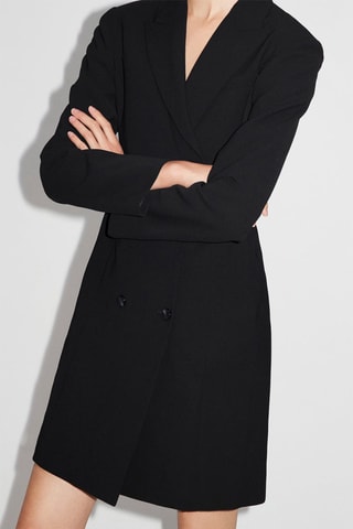 Vestido traçado - Preto