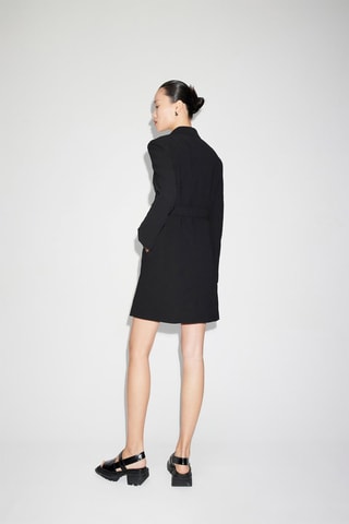 Vestido traçado - Preto
