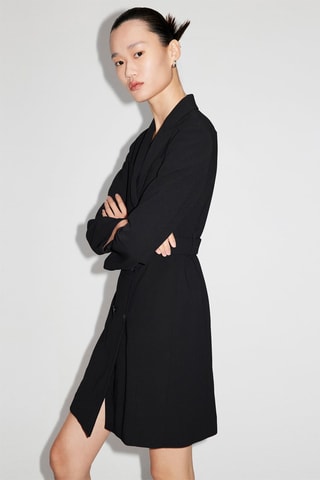 Vestido traçado - Preto