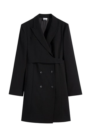 Vestido traçado - Preto