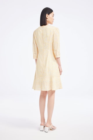 Vestido traçado - Laranja