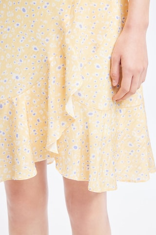 Vestido traçado - Laranja