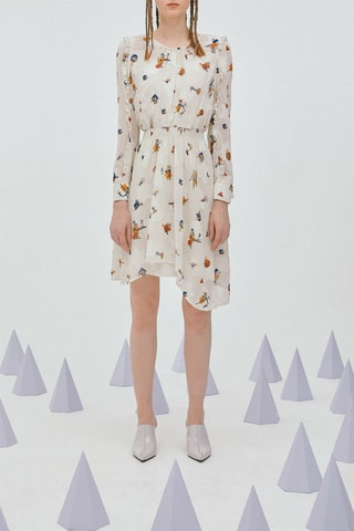 Robe patineuse Blanc