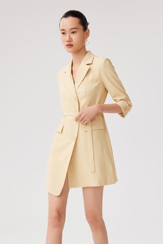 Vestido direito - Amarelo
