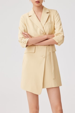 Vestido direito - Amarelo
