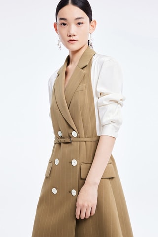 Vestido efeito ilusório - Branco