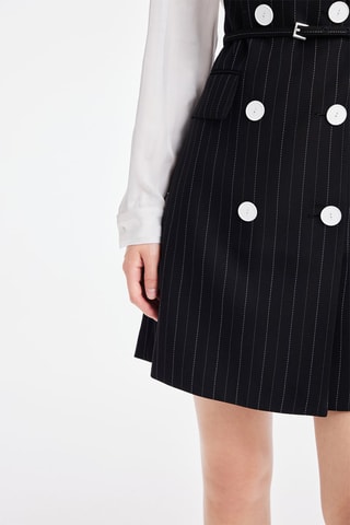Vestido efeito ilusório - Preto