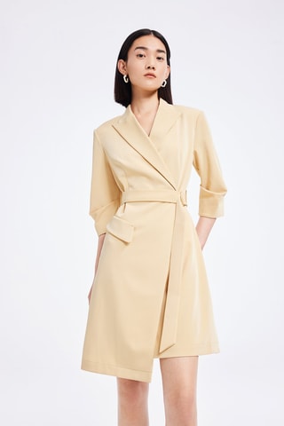 Vestido traçado - Amarelo