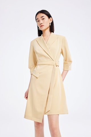 Vestido traçado - Amarelo