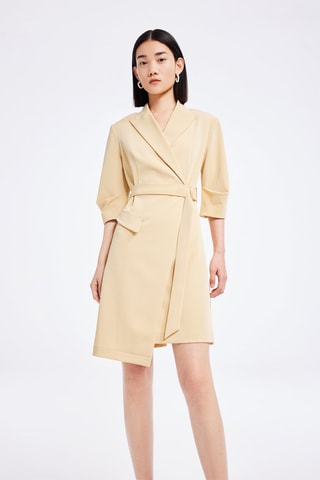 Vestido traçado - Amarelo