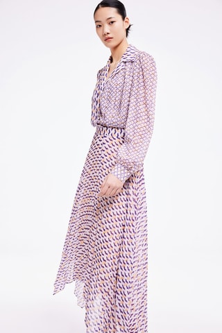 Vestido efeito ilusório - Violeta