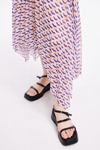 Vestido efeito ilusório - Violeta