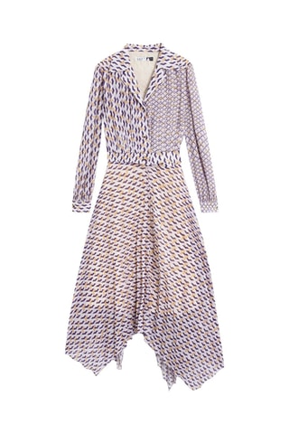 Vestido efeito ilusório - Violeta