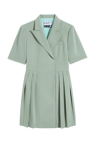 Robe courte slim - Vert