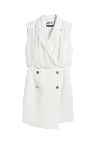 Robe fourreau - Blanc