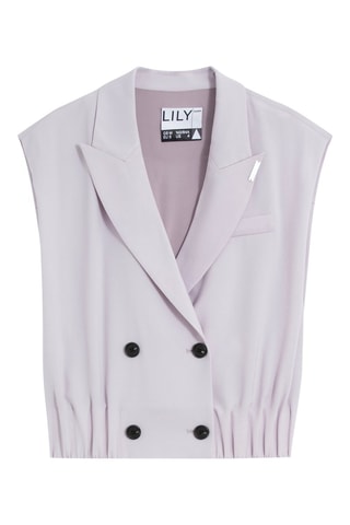 Veste de costume sans manches - Lavande