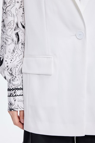Veste de costume sans manches - Blanc