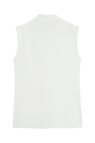 Veste de costume sans manches - Blanc