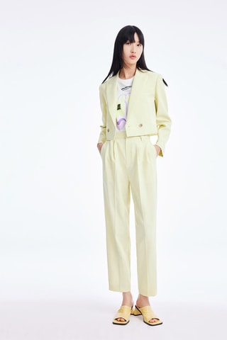 Veste et pantalon - Jaune pâle