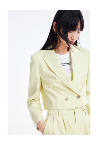 Veste et pantalon - Jaune pâle